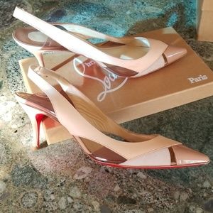 EUC Christian Luboutin Air Chance Slingbacks